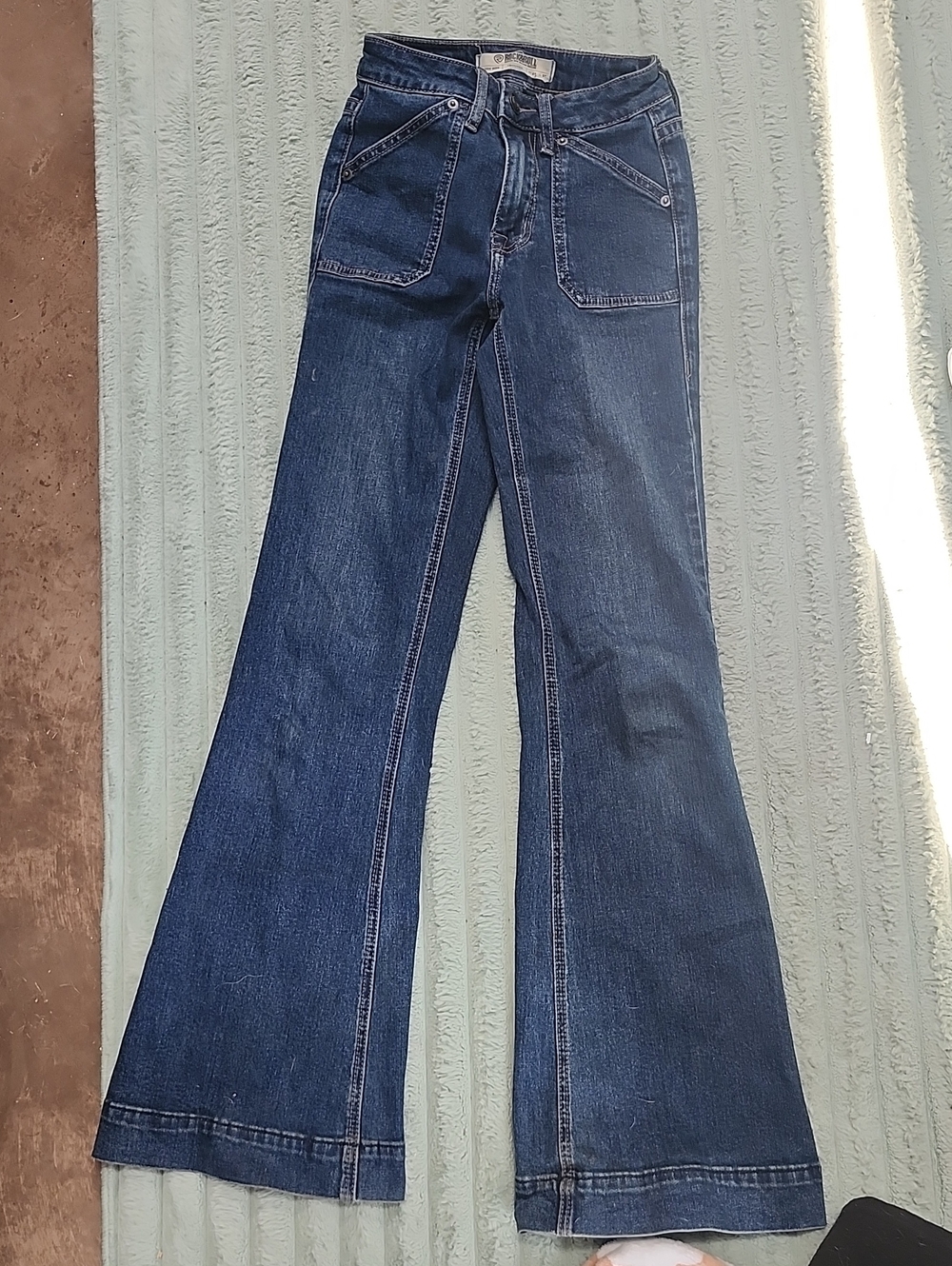 Dark Blue Trouser Rock And Roll Womens Jeans